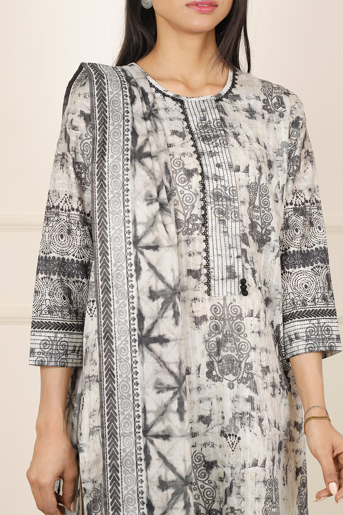 Unstitched Printed Lawn Shirt