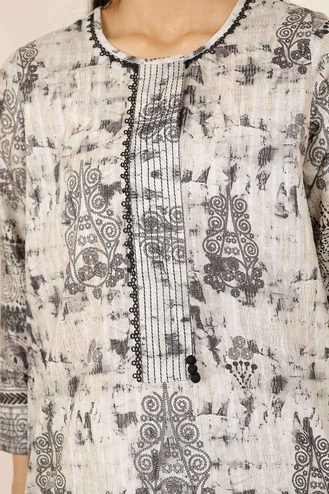 Unstitched Printed Lawn Shirt