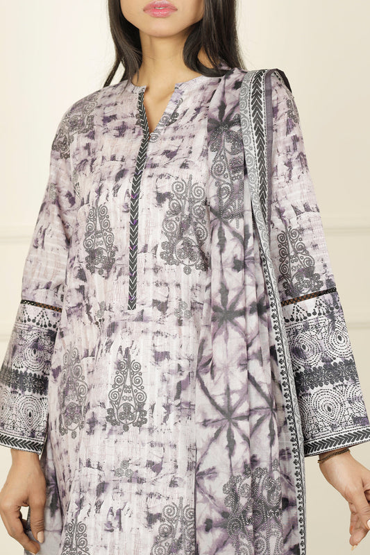 Unstitched Printed Lawn 3 Piece