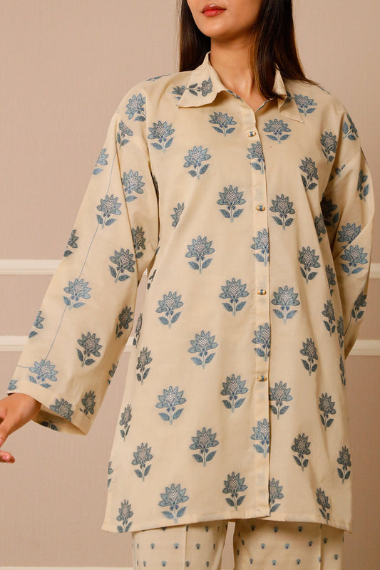 Unstitched Jacquard Cotton 2 Piece (Shirt/Trouser)