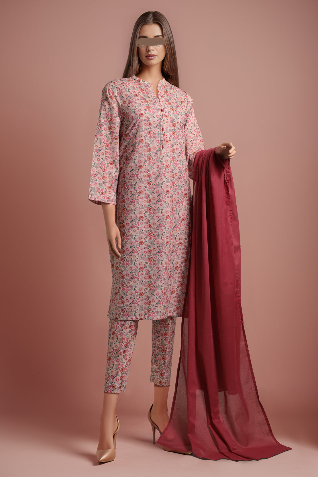 Printed Khaddar Stitched 2 Piece (Shirt/Trouser)