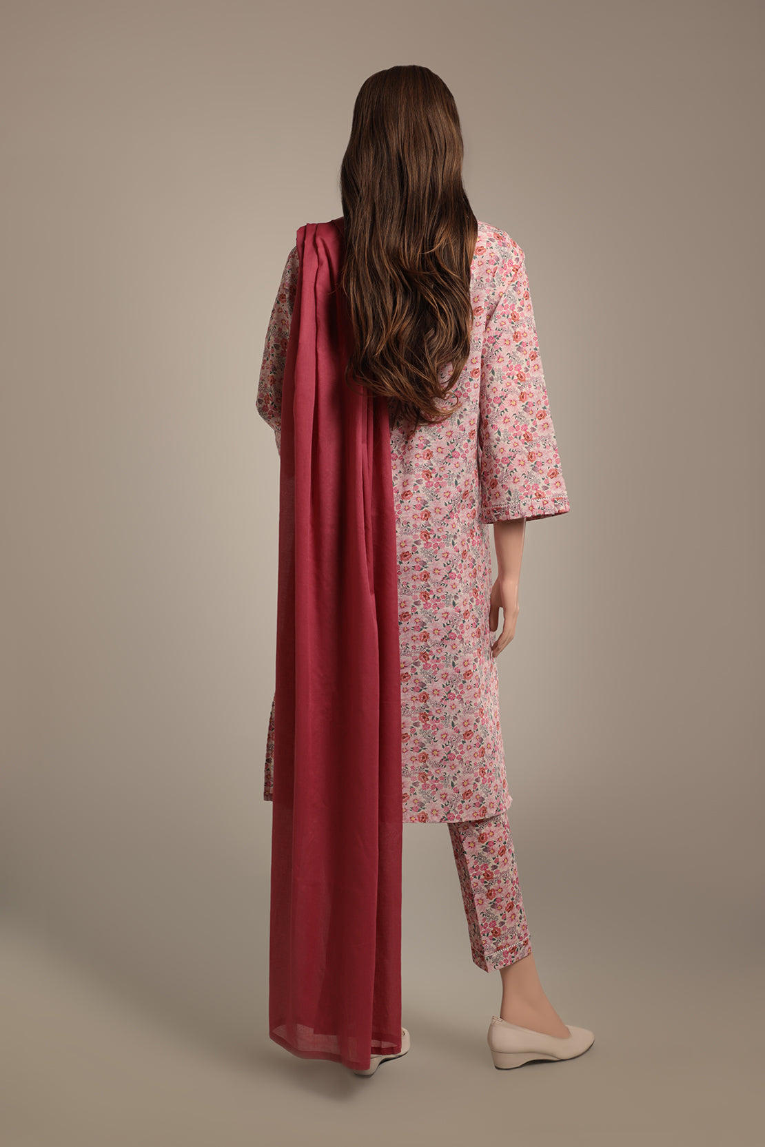 Printed Khaddar Stitched 2 Piece (Shirt/Trouser)