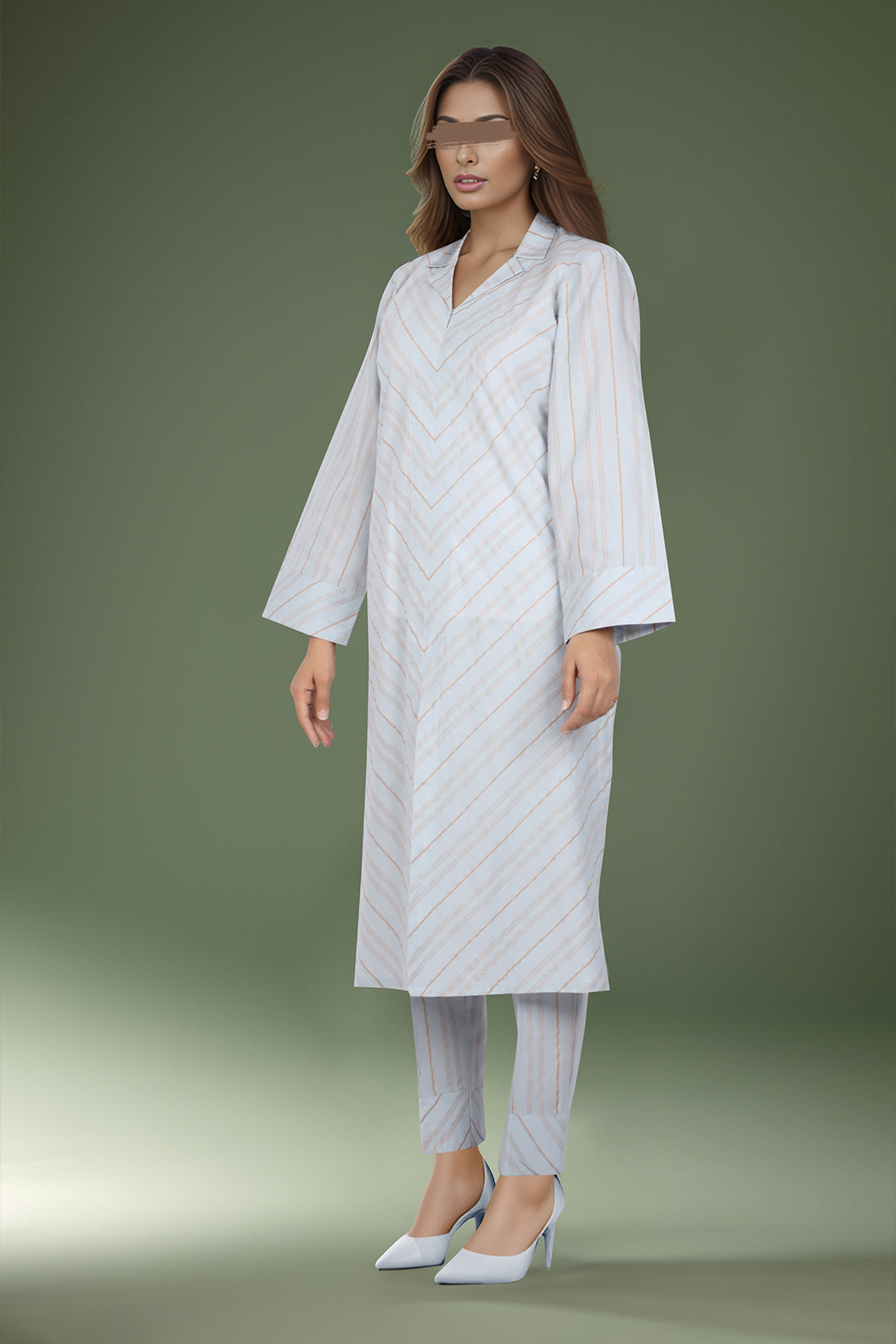 Jacquard Cotton Stitched Shirt