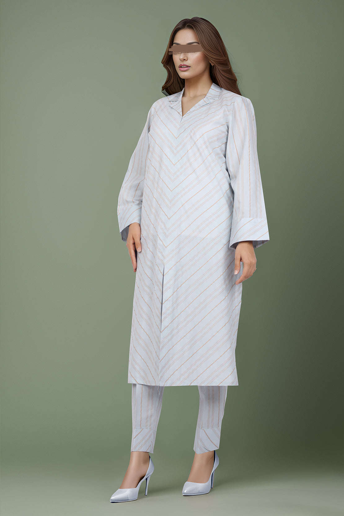 Jacquard Cotton Stitched Shirt