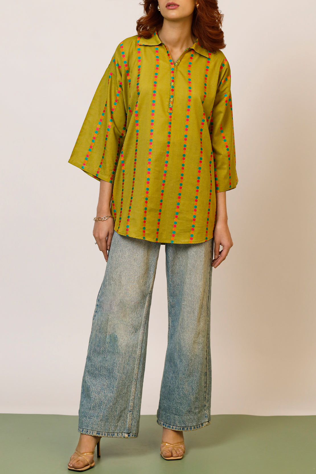 Cotton Jacquard Stitched 2 Piece (Shirt/Trouser)