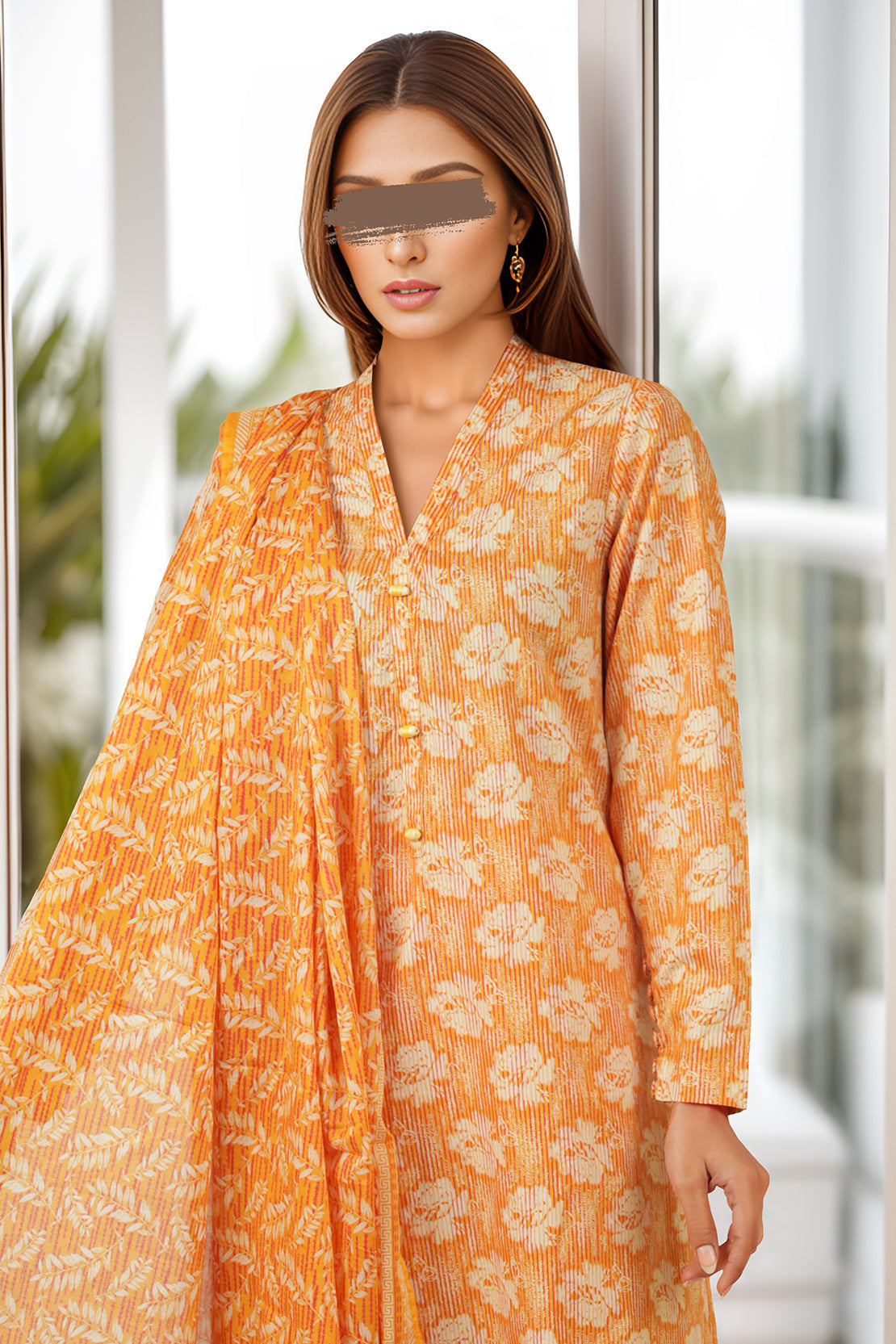 Printed Lawn Stitched/Unstitched 3 Piece