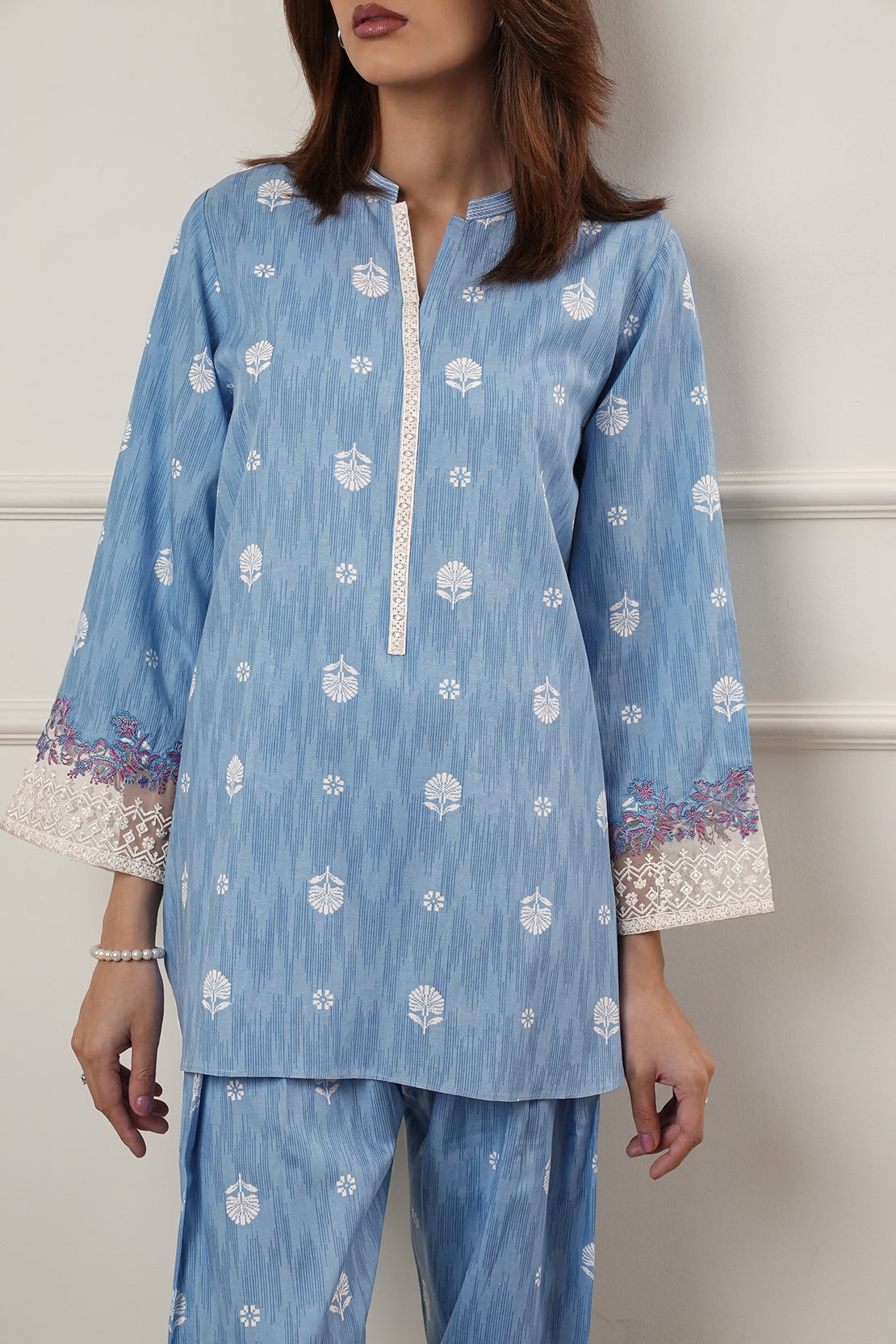 Printed Embroidered Lawn Stitched 2 Piece (Shirt/Trouser)