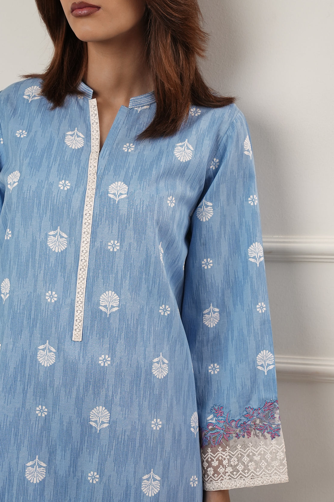 Printed Embroidered Lawn Stitched 2 Piece (Shirt/Trouser)