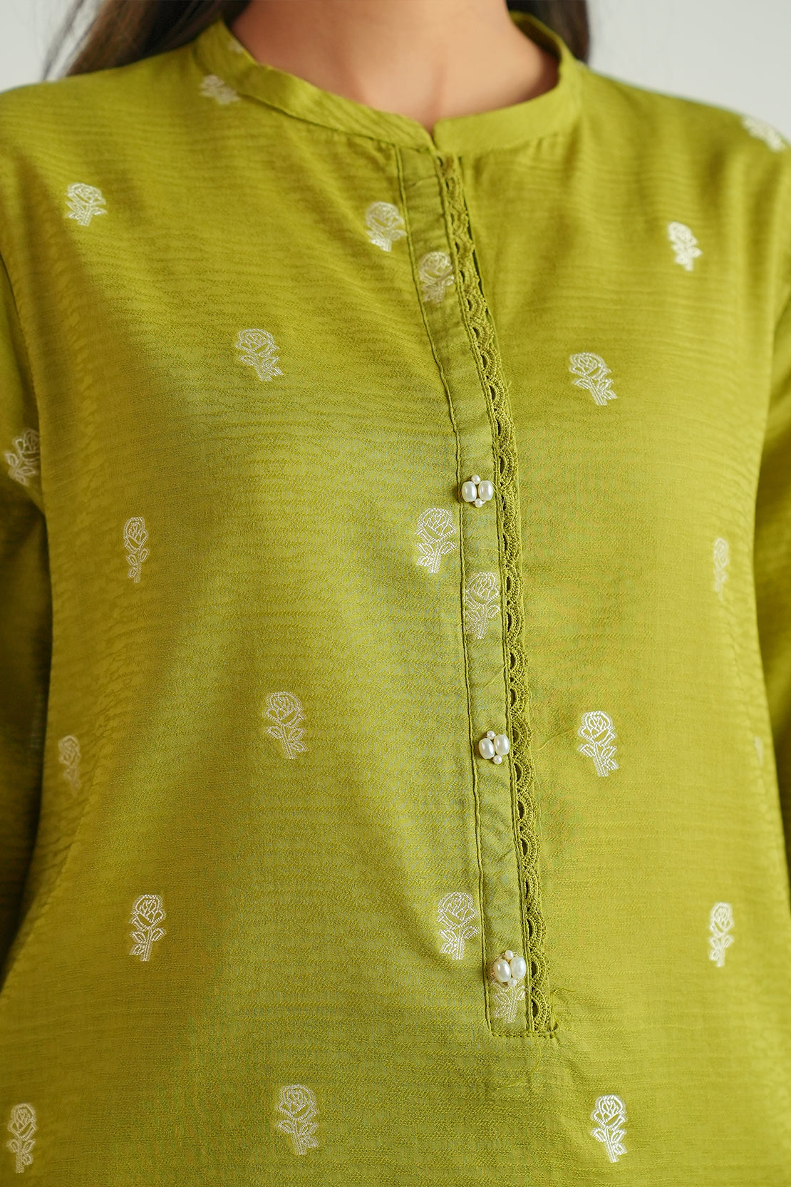 Cotton Jacquard Stitched 2 Piece (Shirt/Trouser)