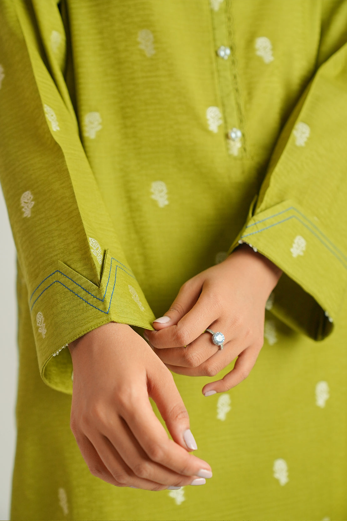 Cotton Jacquard Stitched 2 Piece (Shirt/Trouser)