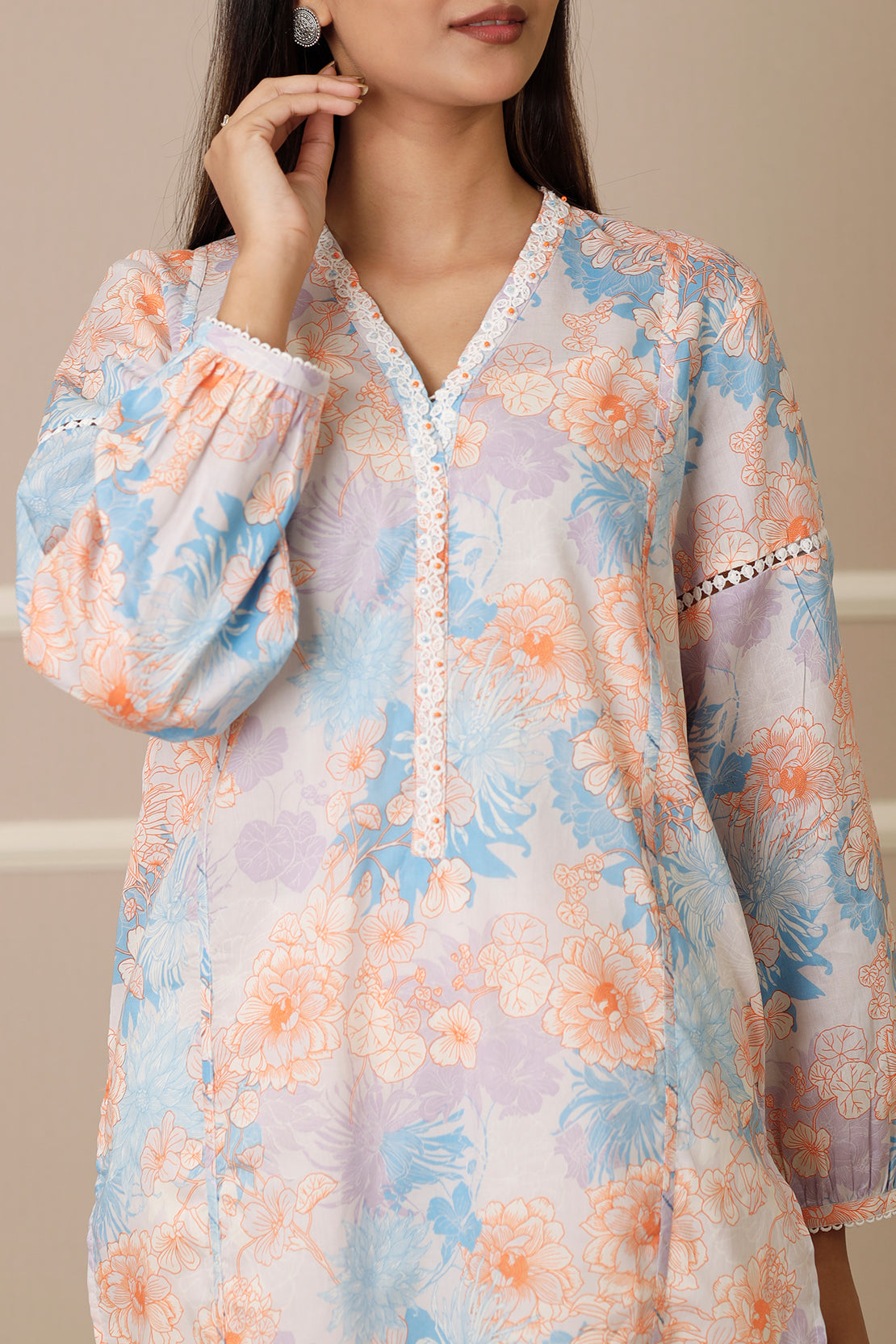 Unstitched Printed Lawn 3 Piece