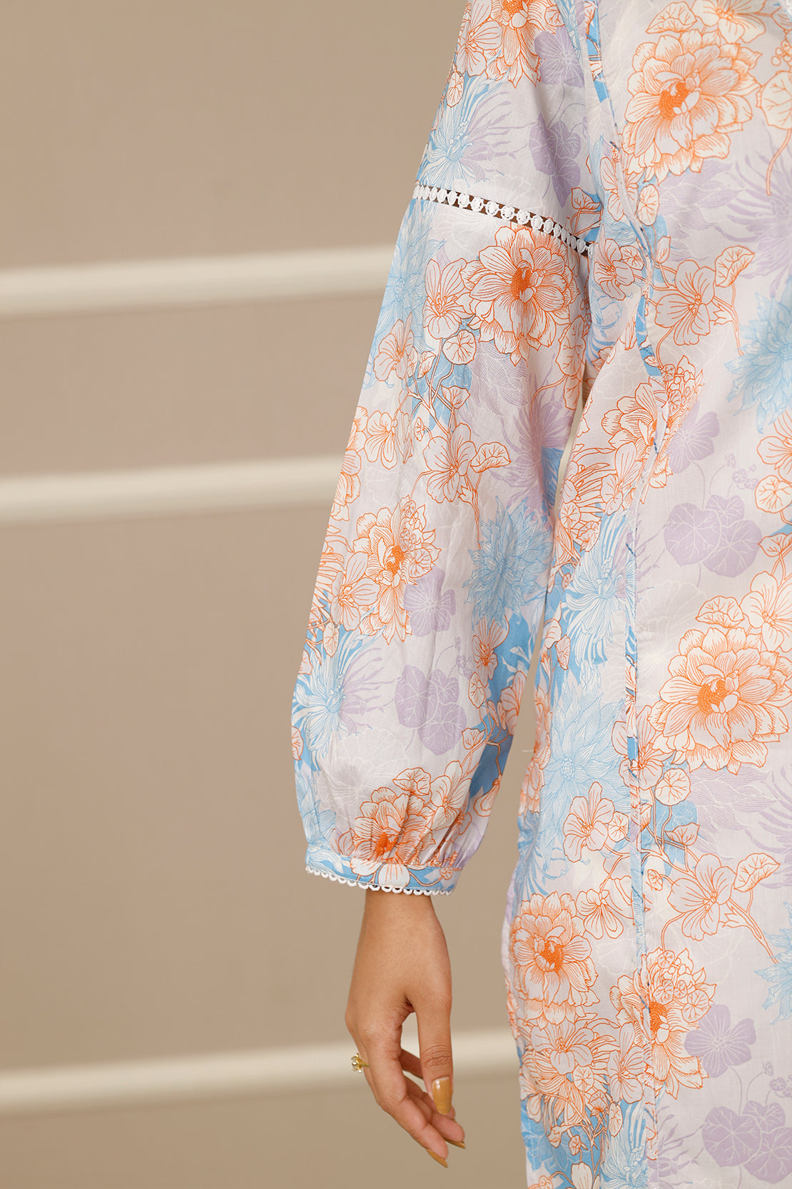 Unstitched Printed Lawn 3 Piece