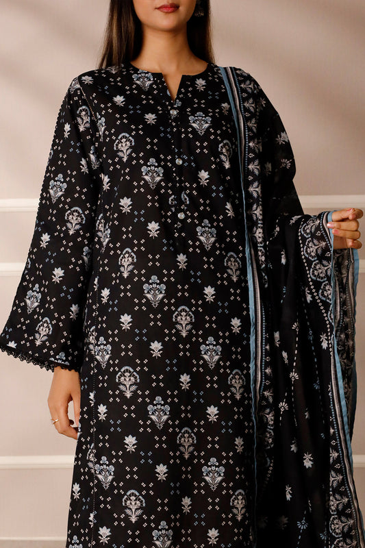 Unstitched Printed Lawn 3 Piece