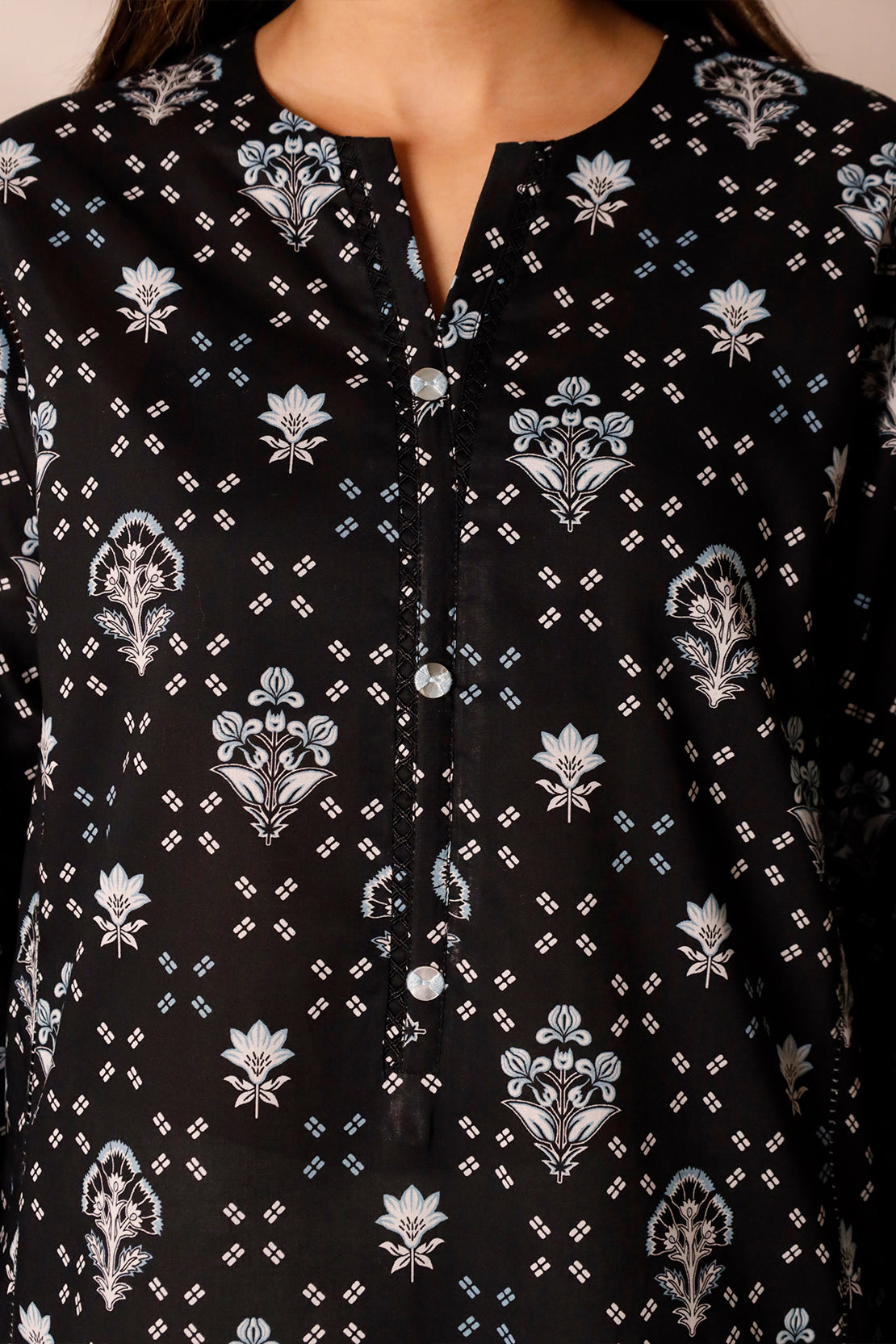 Unstitched Printed Lawn 3 Piece