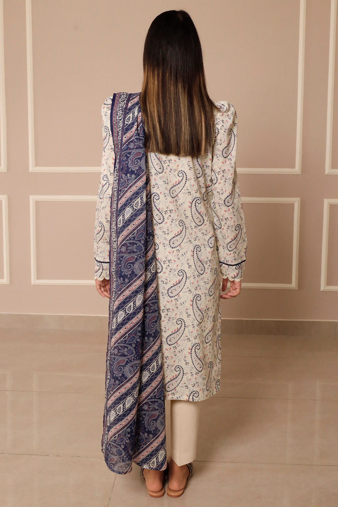 Unstitched Printed Lawn 3 Piece