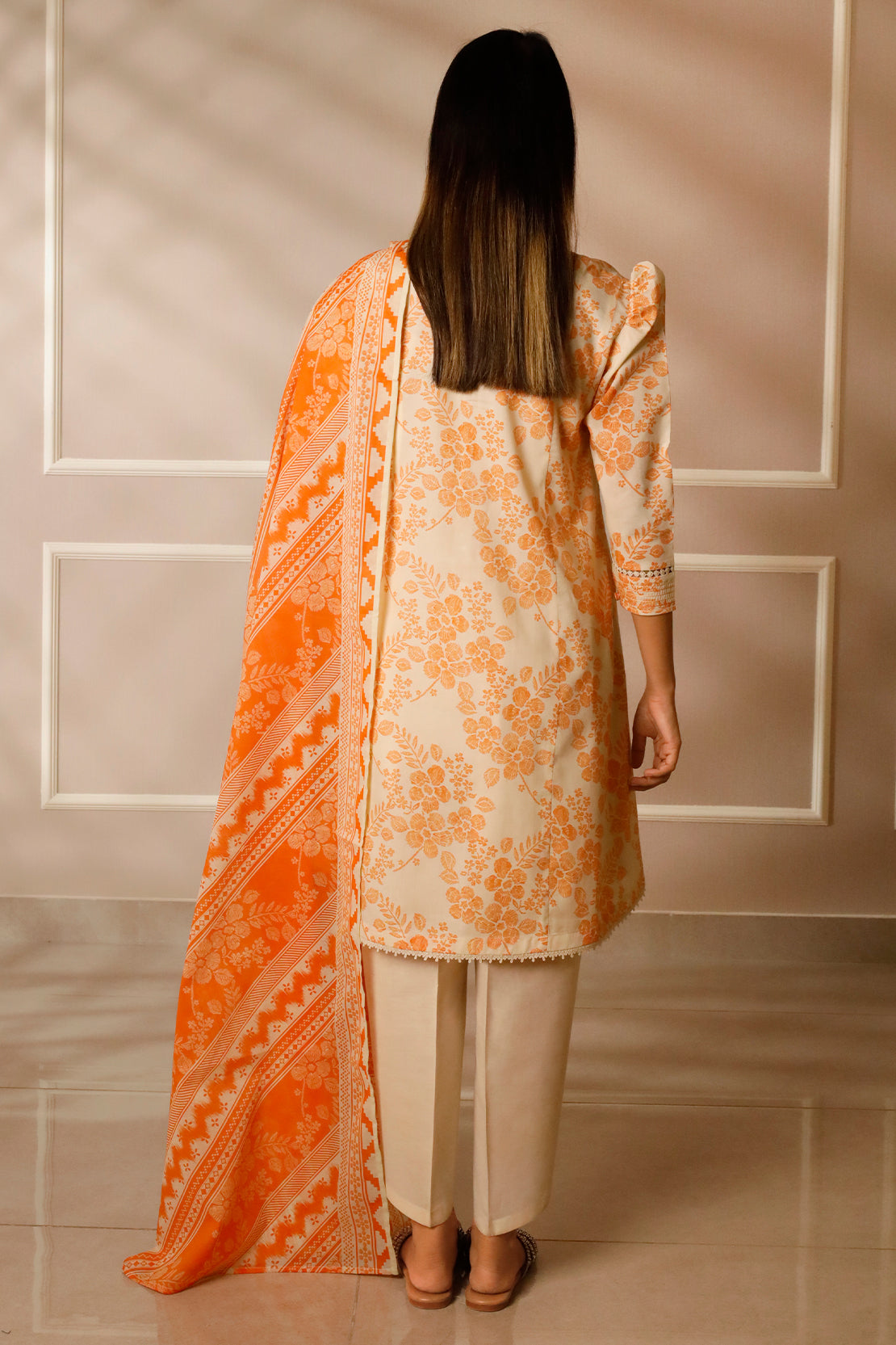 Unstitched Printed Lawn 3 Piece