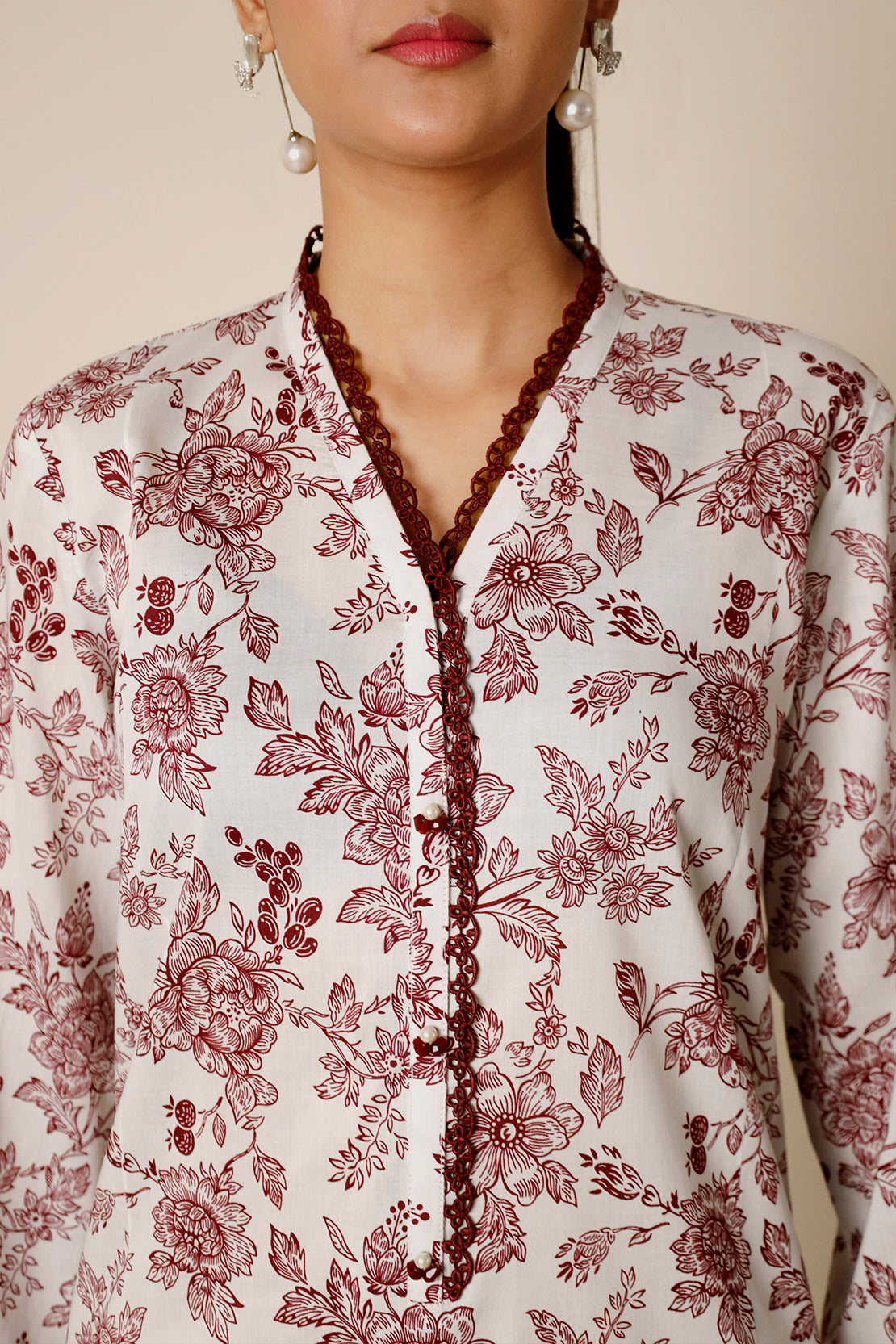 Unstitched Printed Lawn 3 Piece