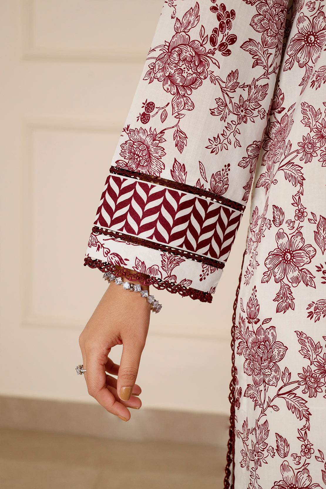 Unstitched Printed Lawn 3 Piece