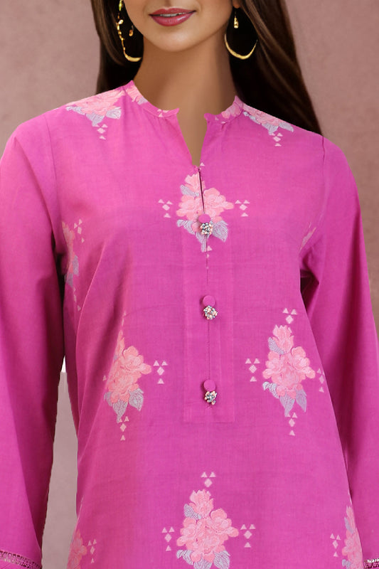 Unstitched Jacquard Cotton 2 Piece (Shirt/Trouser)