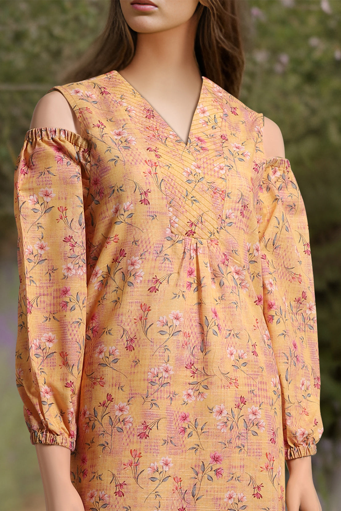 Unstitched Printed Khaddar 2 Piece (Shirt/Trouser)