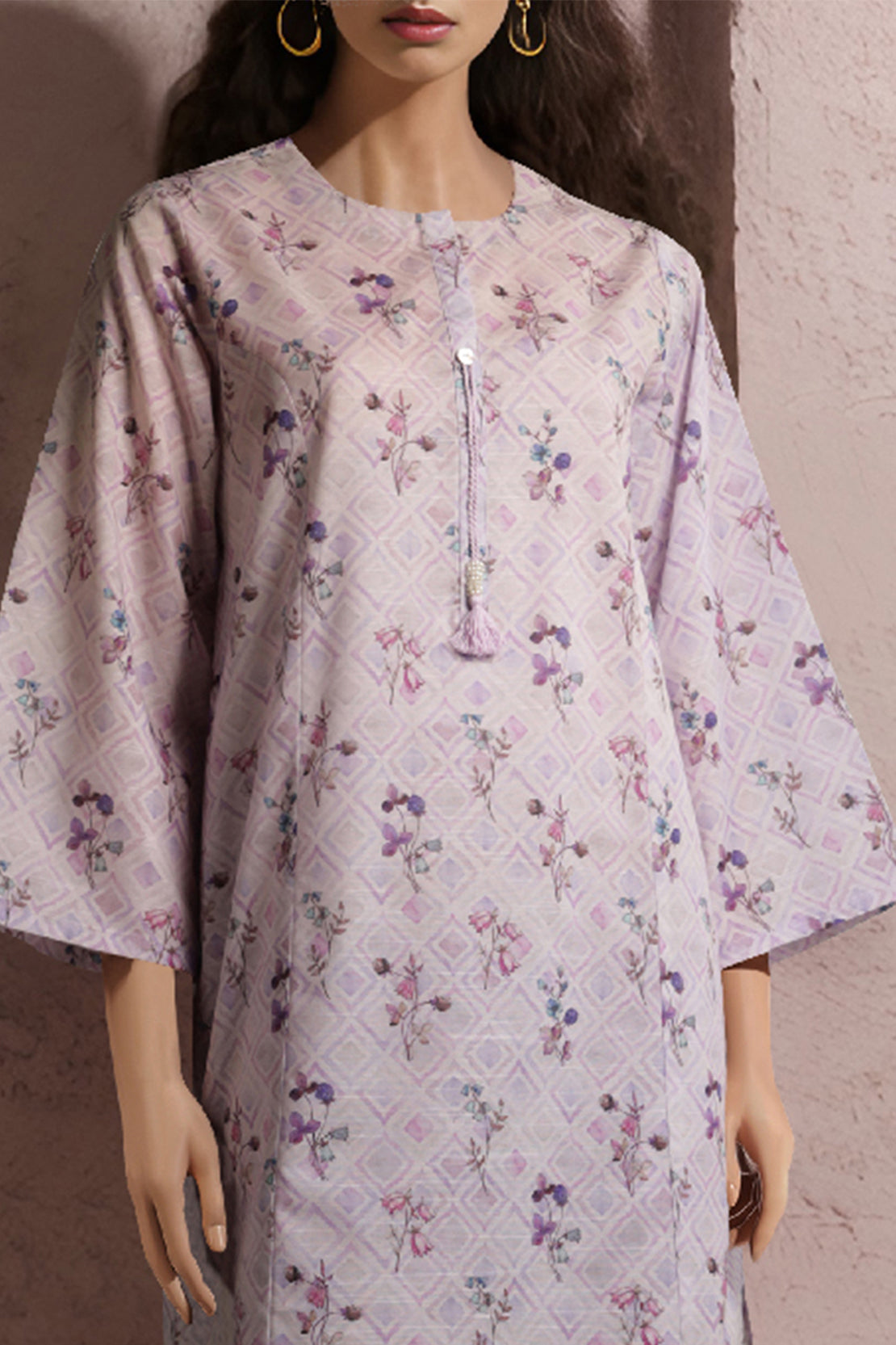 Unstitched Printed Khaddar 2 Piece (Shirt/Trouser)