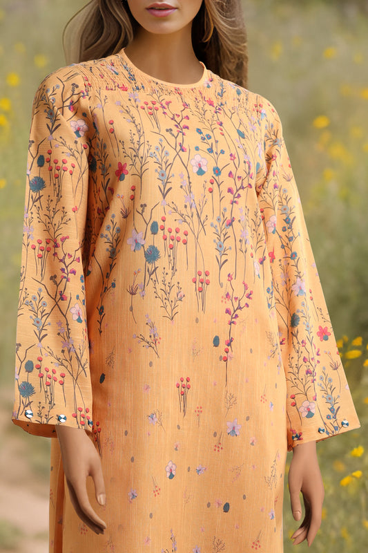 Unstitched Printed Khaddar 2 Piece (Shirt/Trouser)