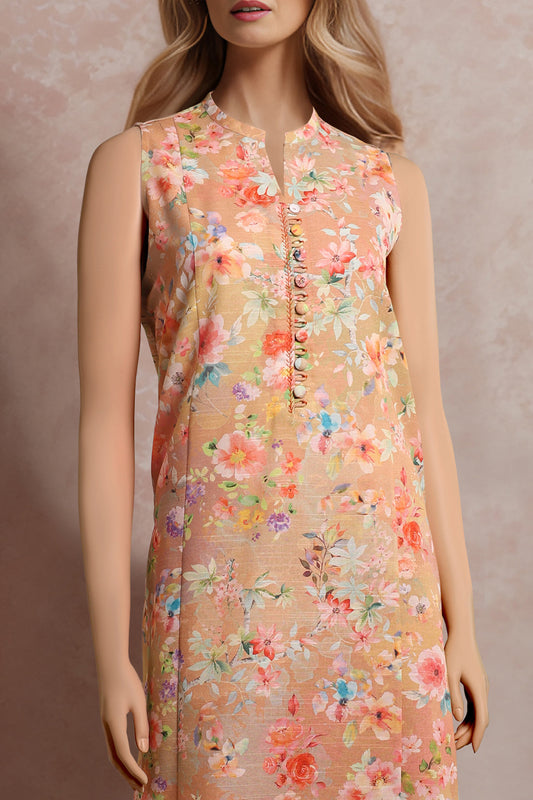 Unstitched Printed Khaddar 2 Piece (Shirt/Trouser)