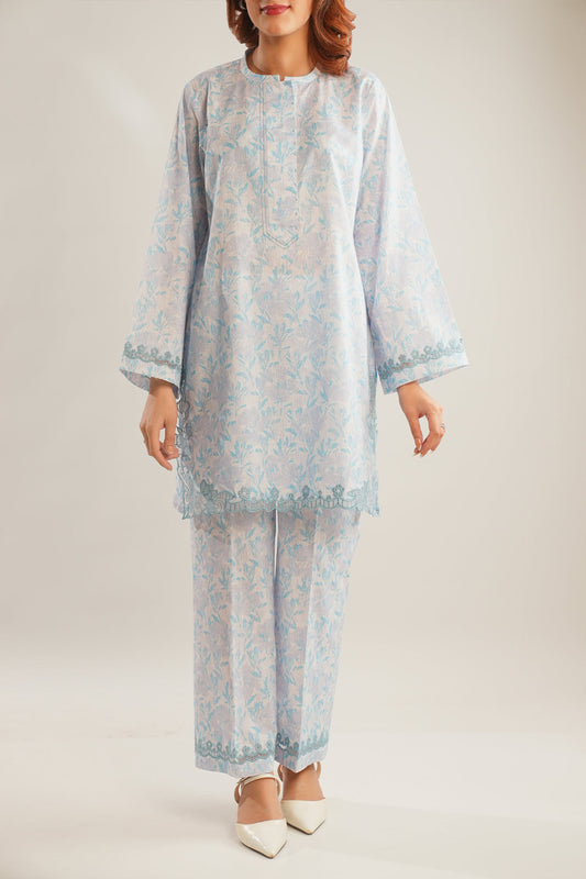 Unstitched Jacquard Cotton 2 Piece (Shirt/Trouser)