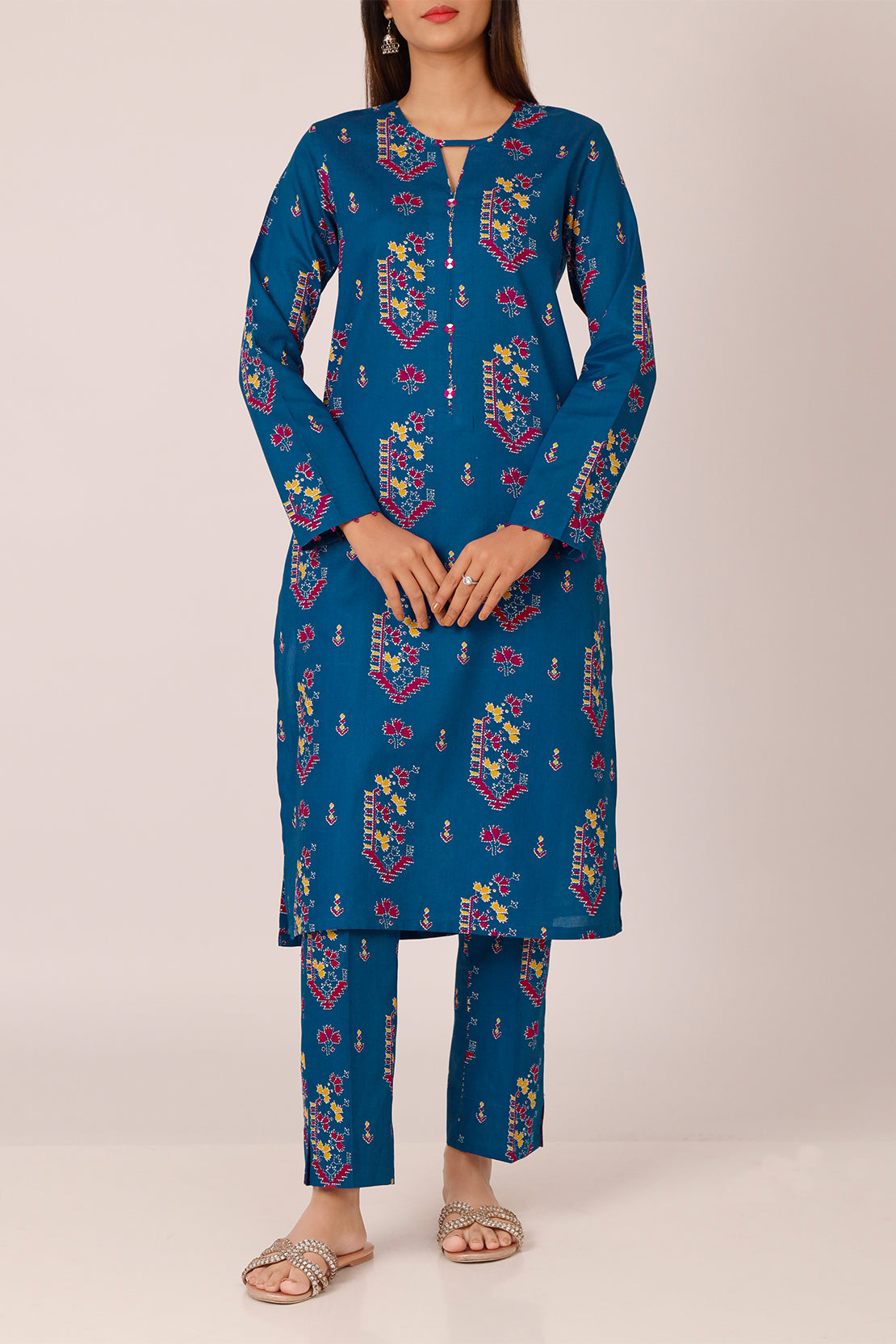 Unstitched Printed Lawn 2 Piece (Shirt/Trouser)