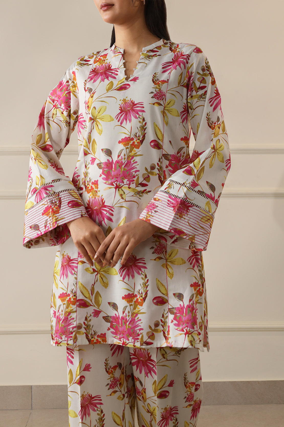 Unstitched Printed Lawn Shirt/Trouser