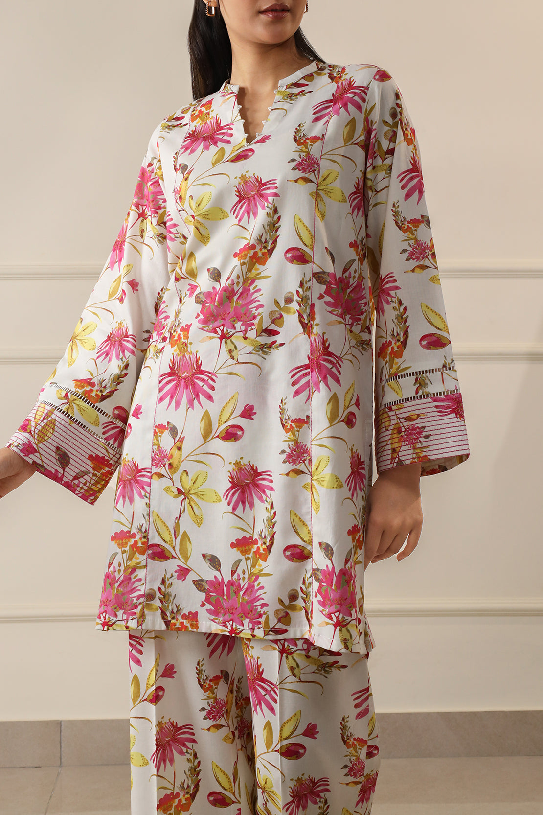 Unstitched Printed Lawn Shirt/Trouser