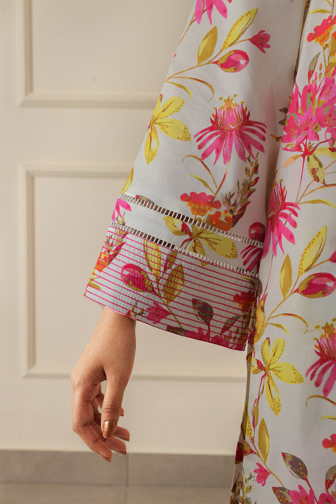 Unstitched Printed Lawn Shirt/Trouser