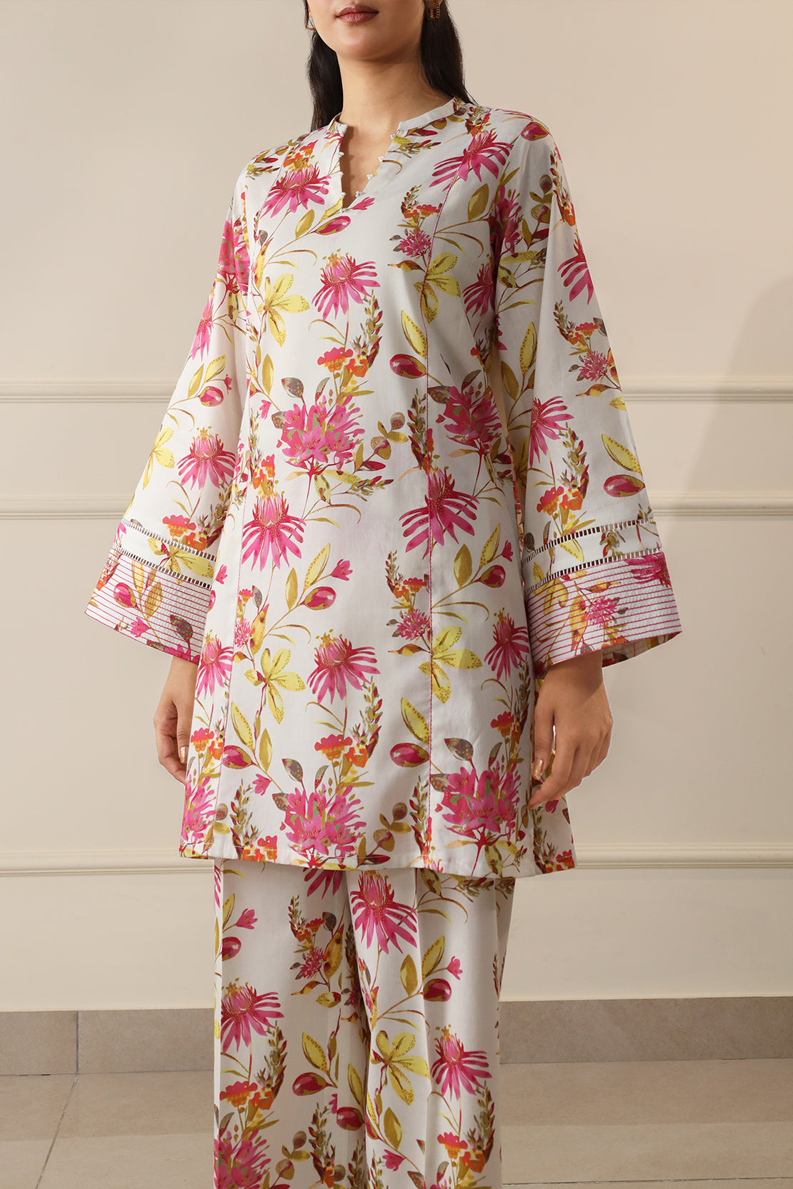 Unstitched Printed Lawn Shirt/Trouser