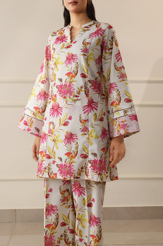 Unstitched Printed Lawn Shirt/Trouser