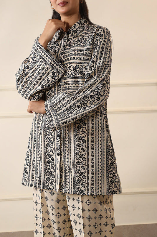 Unstitched Printed Lawn Shirt/Trouser