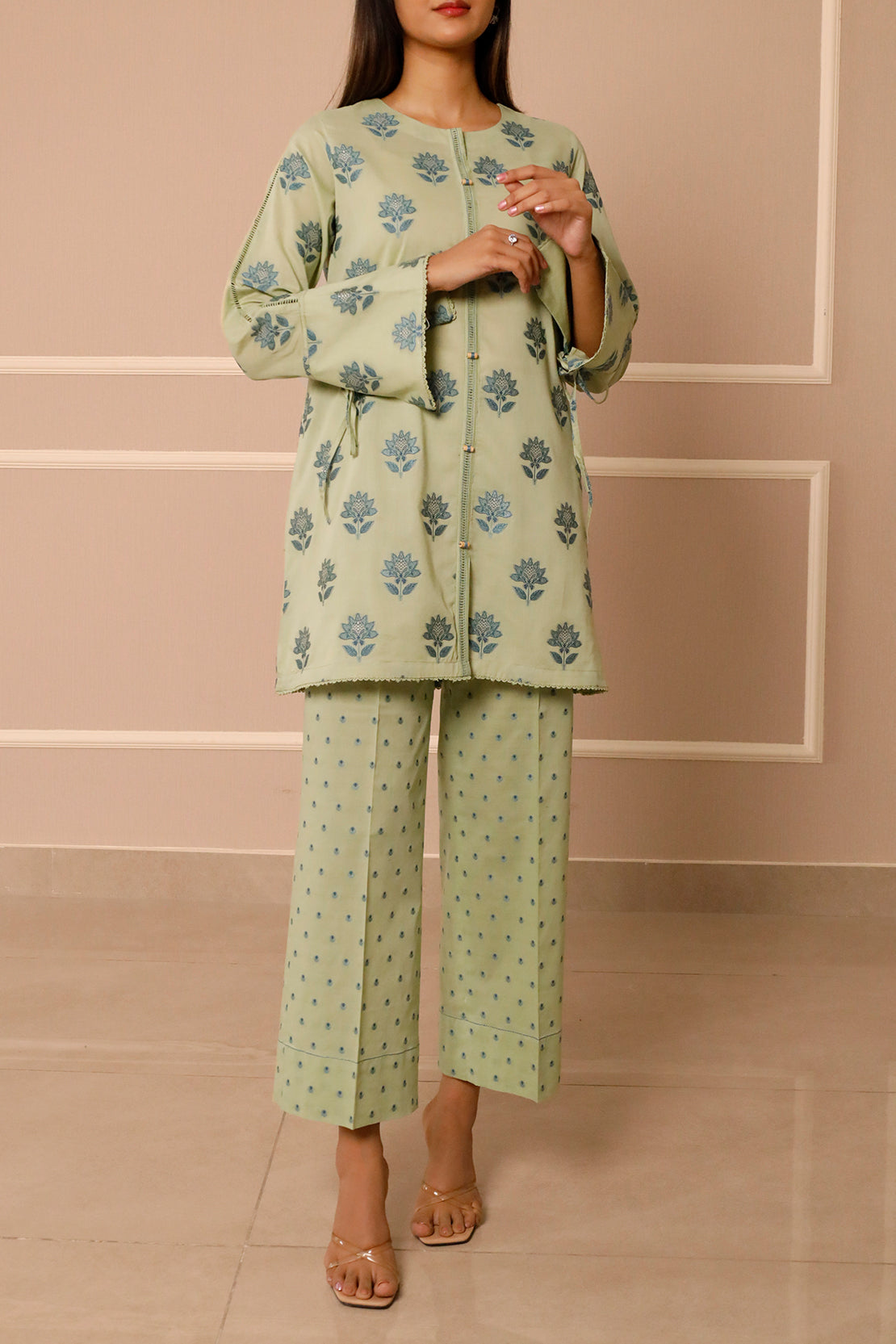 Unstitched Jacquard Cotton 2 Piece (Shirt/Trouser)