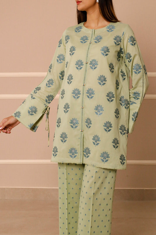 Unstitched Jacquard Cotton 2 Piece (Shirt/Trouser)