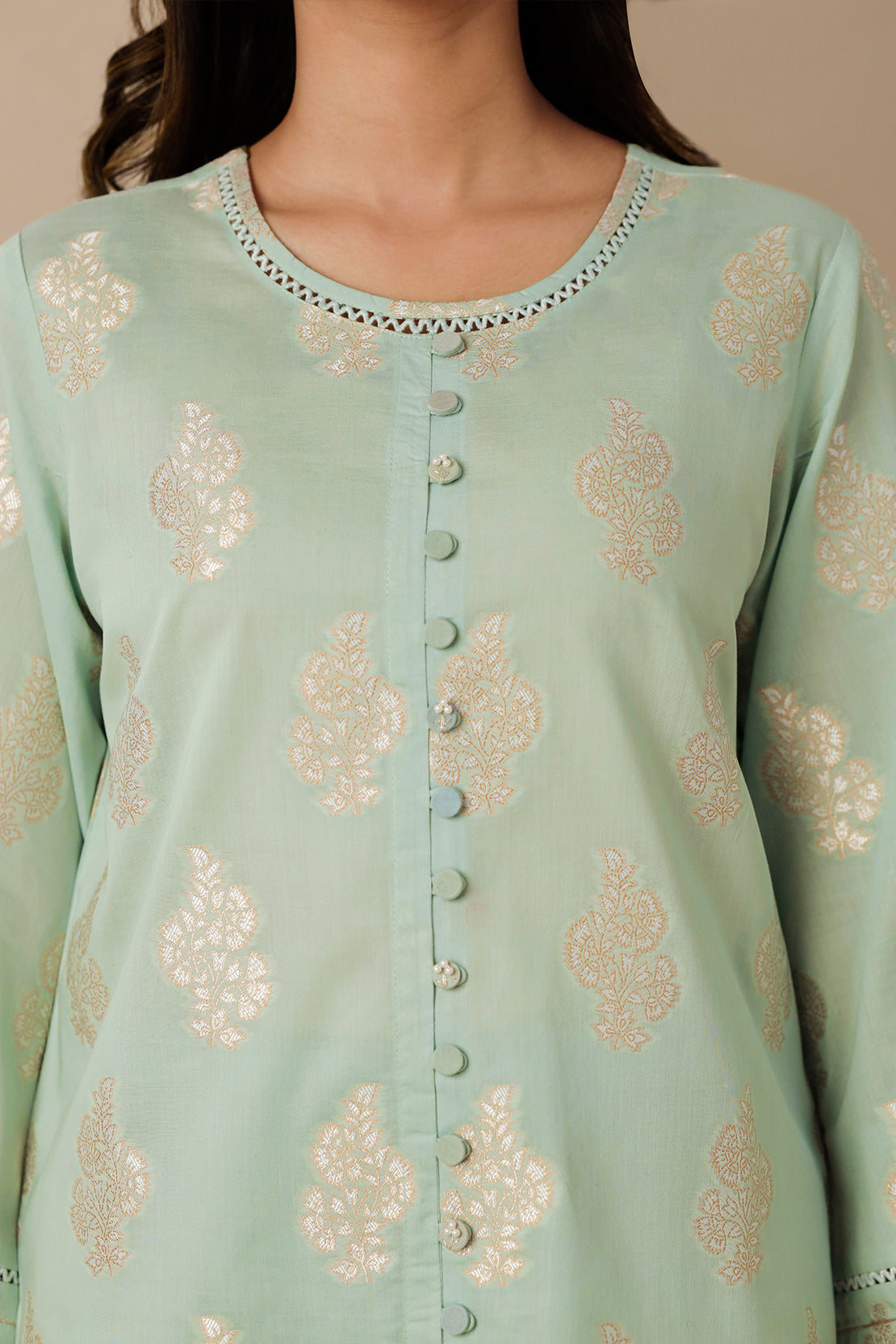 Unstitched Jacquard Cotton 2 Piece (Shirt/Trouser)