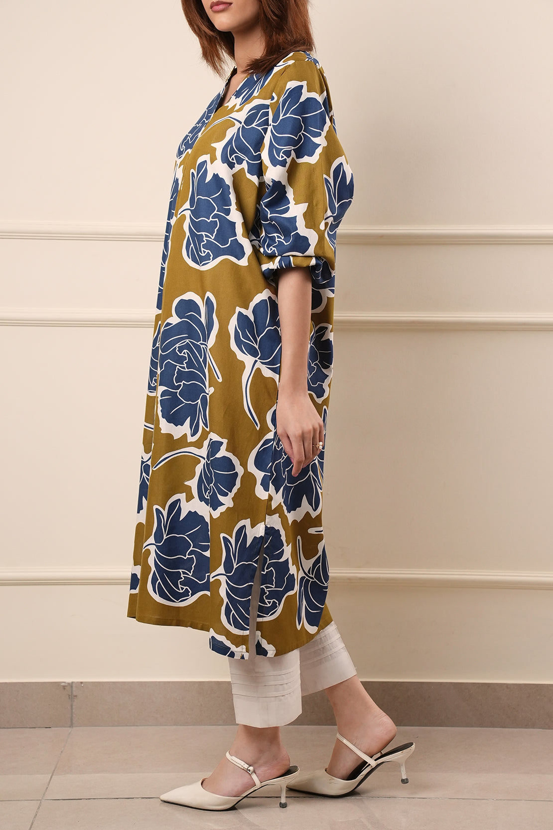 Slub Cotton Stitched Shirt