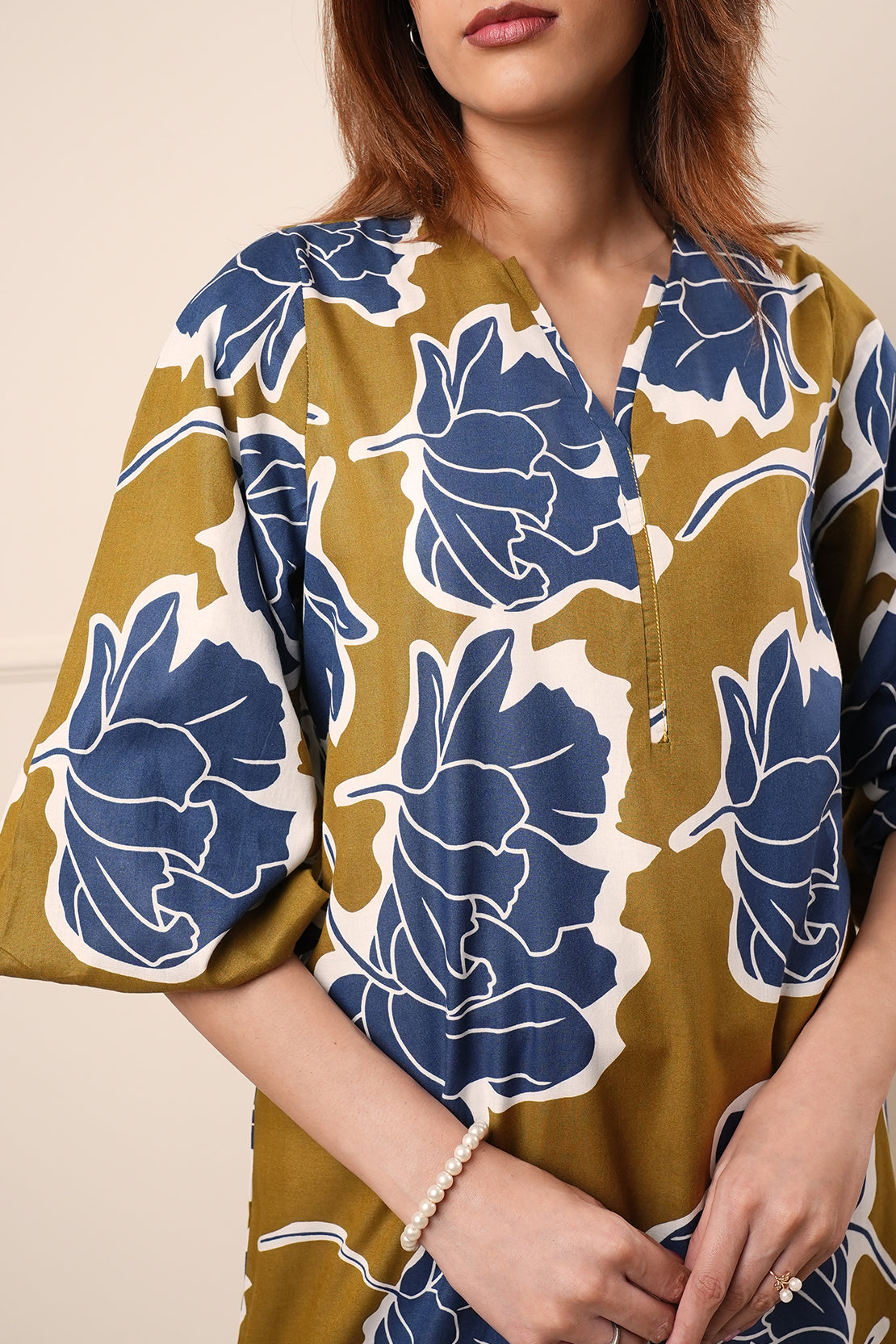 Slub Cotton Stitched Shirt