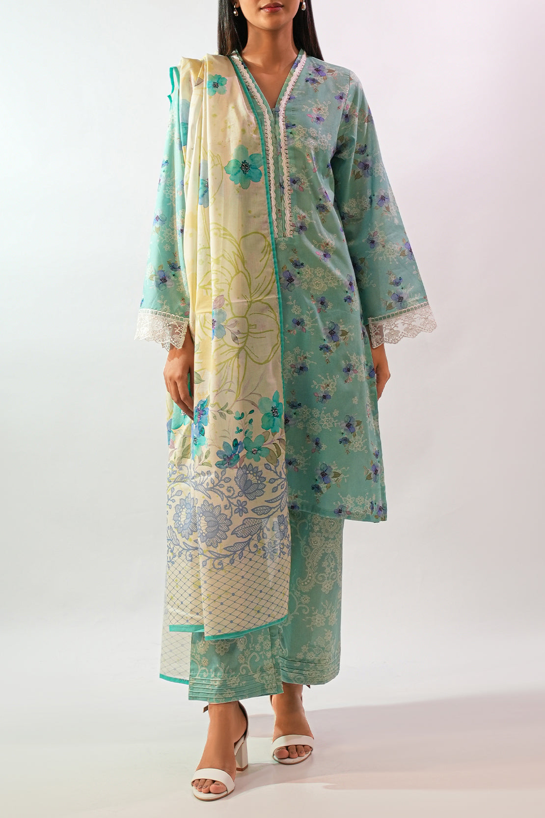 Printed Lawn Stitched 3 Piece