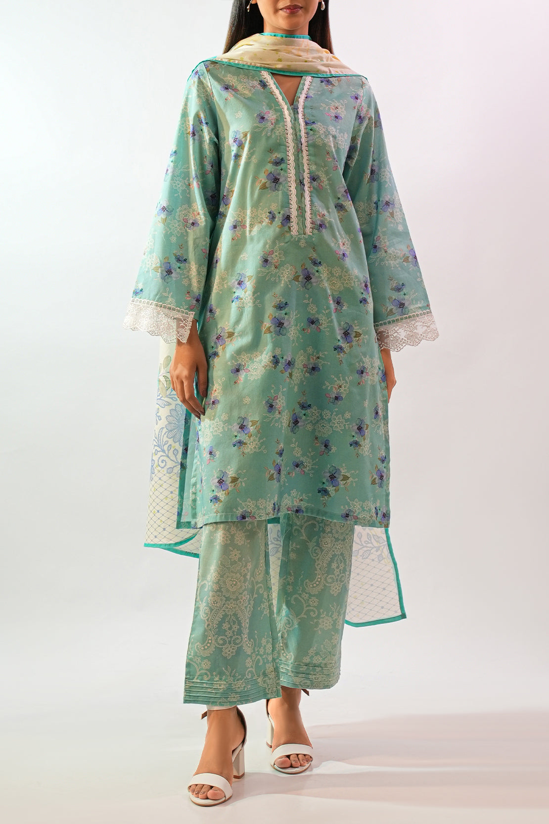 Printed Lawn Stitched 3 Piece