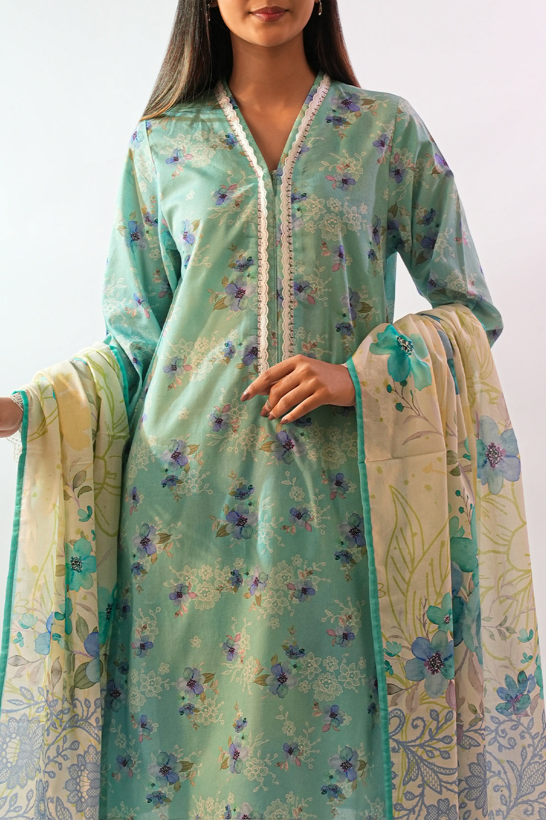 Printed Lawn Stitched 3 Piece