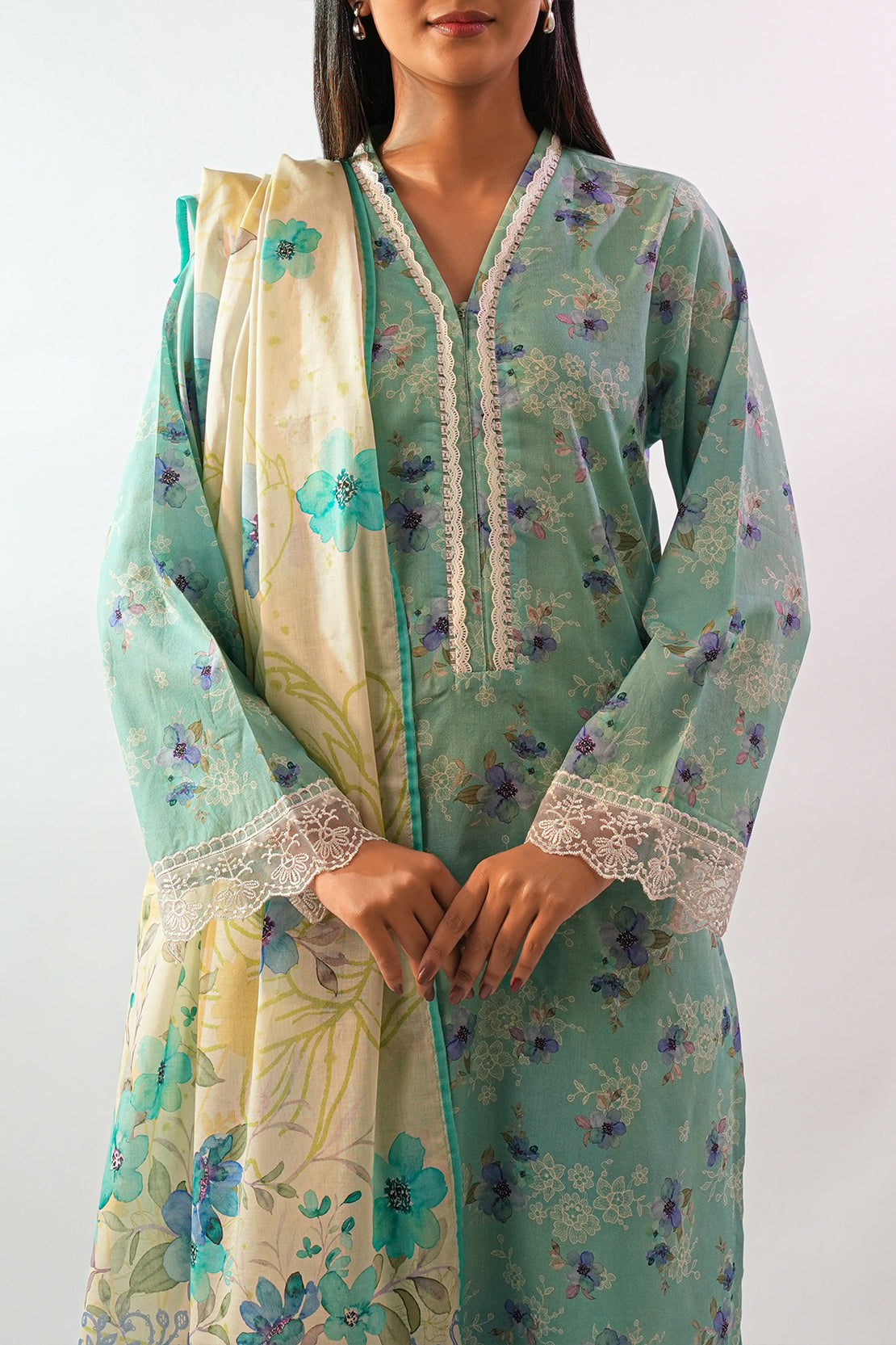 Printed Lawn Stitched 3 Piece