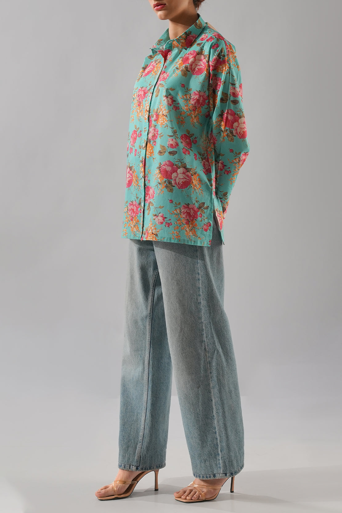 Printed Cambric Stitched Shirt