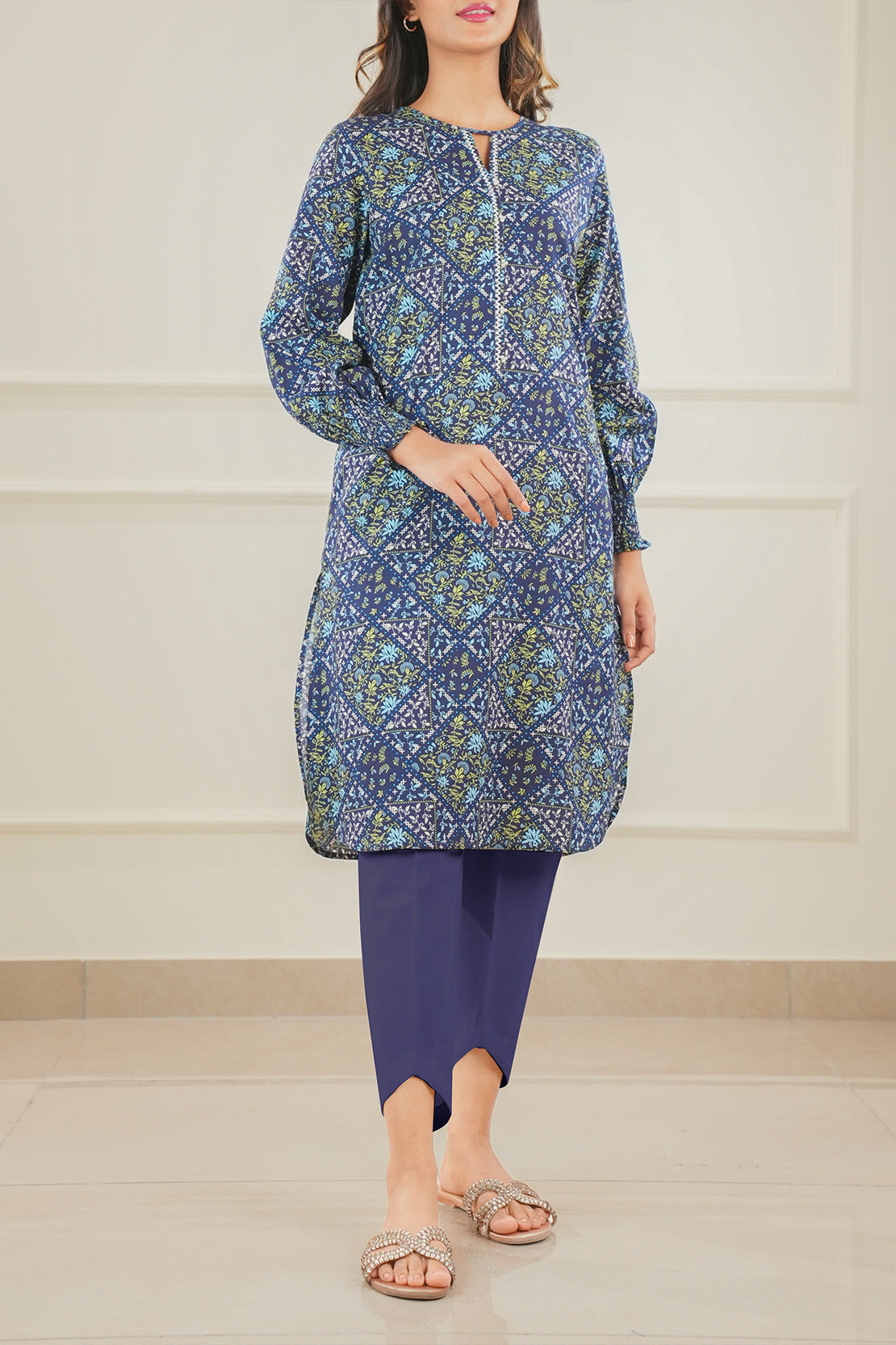 Unstitched Printed Lawn 3 Piece