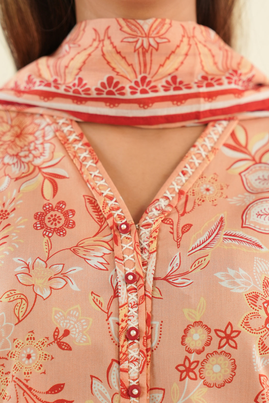 Unstitched Printed Lawn 3 Piece