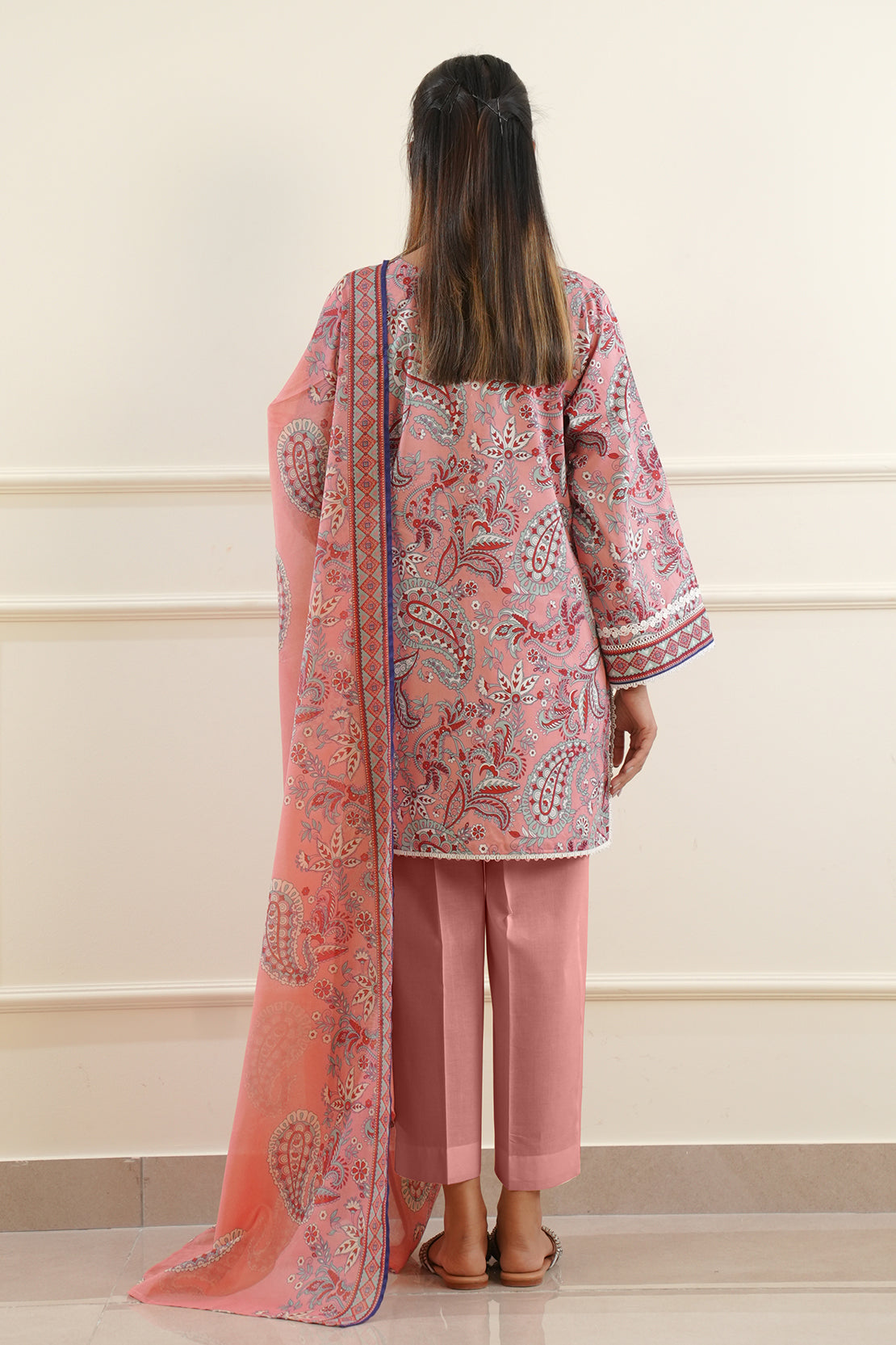 Unstitched Printed Lawn 3 Piece