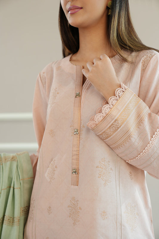 Unstitched Jacquard Cotton 2 Piece (Shirt/Trouser)