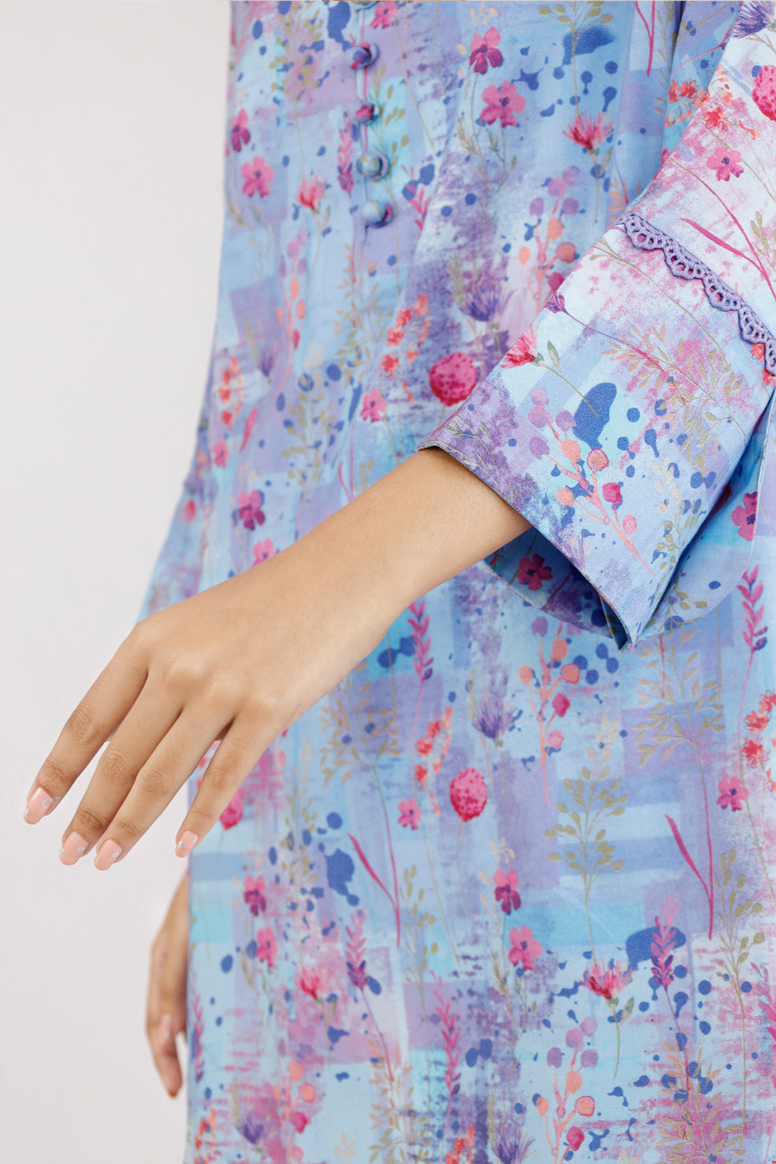 Unstitched Printed Arabic Linen 3 Piece